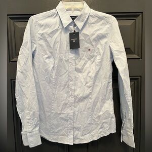 GANT Women’s Light Blue Shirt size 10 NWT